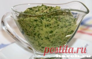 Соус из кинзы с луком и горчицей | Харч.ру - рецепты для любителей вкусно поесть