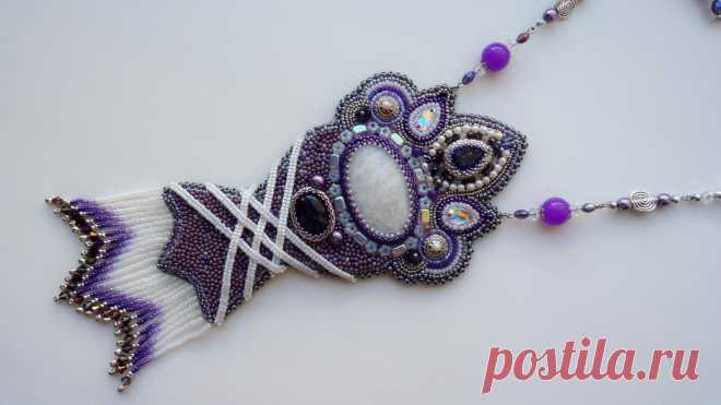 Кулон "В объятиях королевы" | biser.info - всё о бисере и бисерном творчестве