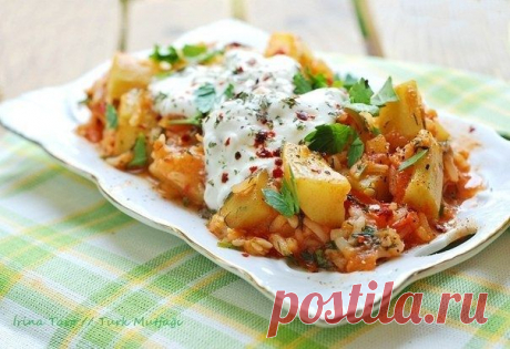 Кабачок с рисом по-турецки