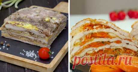 Как приготовить многослойные запеканки из курицы