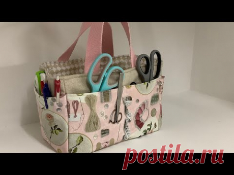Tuto _ coudre un panier à couture