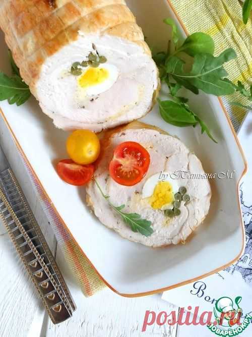 Рулет из грудок по-французски - кулинарный рецепт