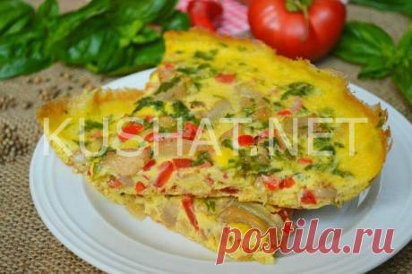 Омлет с баклажанами. Пошаговый рецепт с фото - Кушать нет