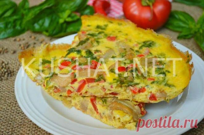 Омлет с баклажанами. Пошаговый рецепт с фото - Кушать нет