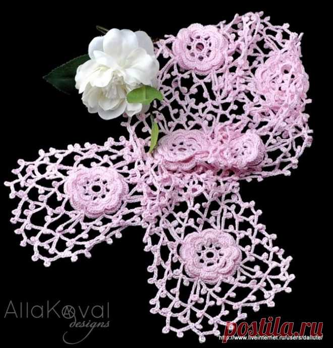 Ирландская розочка из рук Alla Koval.