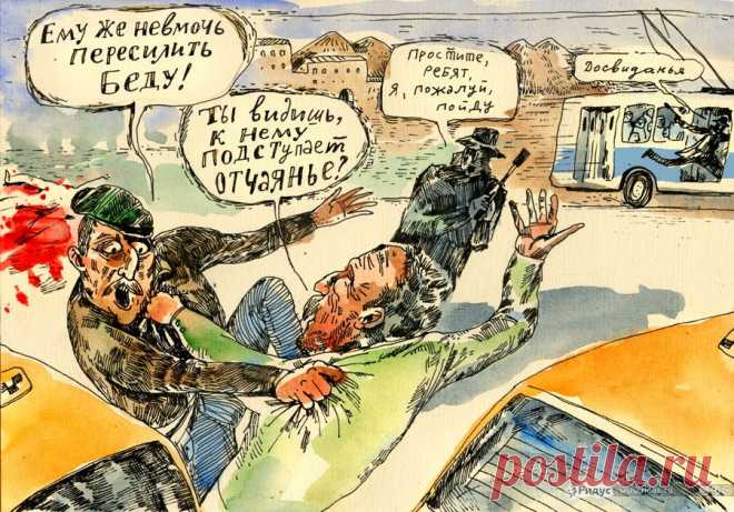 Таксисты разругались из-за права увезти киллера с места преступления