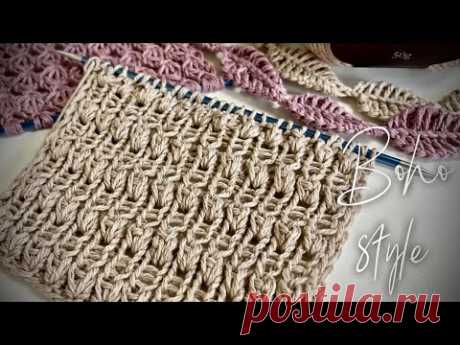 РЕЗИНКА 1X1 В СТИЛЕ БОХО 🔥 / КАШЕМИР С ХЛОПКОМ COTTON CASHMERE от ROWAN / BOHO KNITTING PATTERN