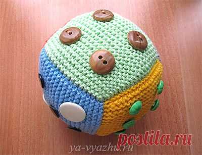 Вязаная игрушка "Развивающий кубик" (мастер-класс) | Вязальное настроение...