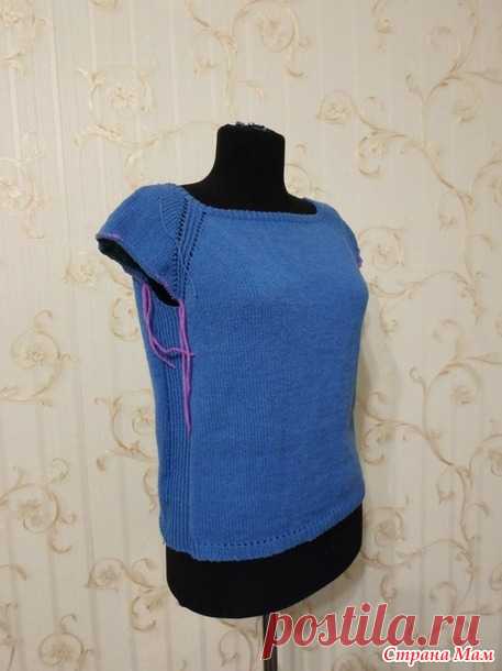 Джемпер A Twisted Little Raglan, по следам он-лайна - Вязание - Страна Мам