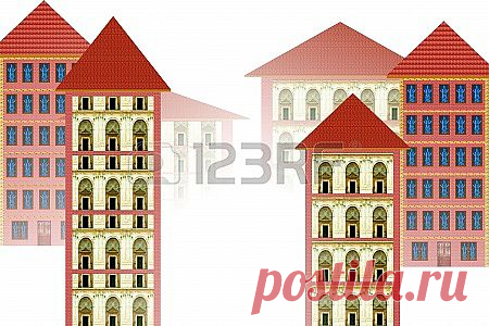 виртуальный город, фон Фотография, картинки, изображения и сток-фотография без роялти. Image 25483708.