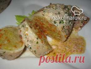 Кальмар фаршированный кус-кусом
