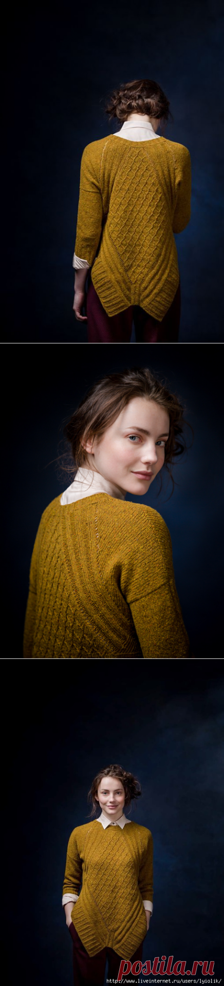 Вязание туники Chainlink, Norah Gaughan, Brooklyn Tweed Winter 2015, Бруклин Твид зима 15