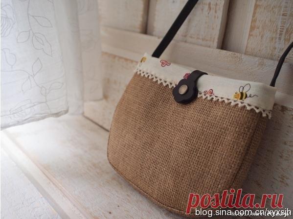Шьем сумочку из мешковины. Мастер-класс