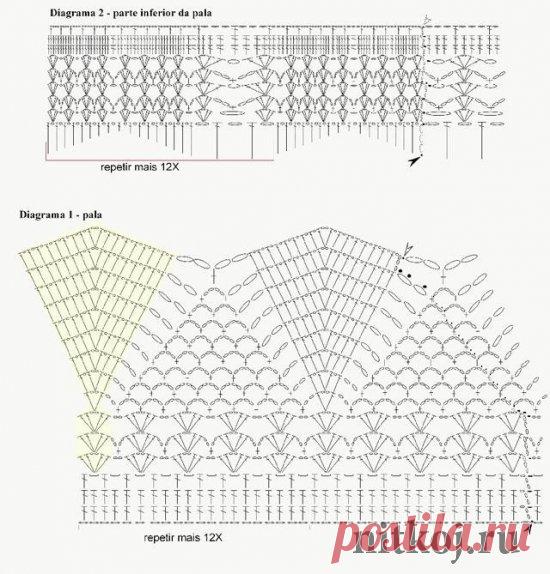 Туника крючком » Ниткой - вязаные вещи для вашего дома, вязание крючком, вязание спицами, схемы вязания
