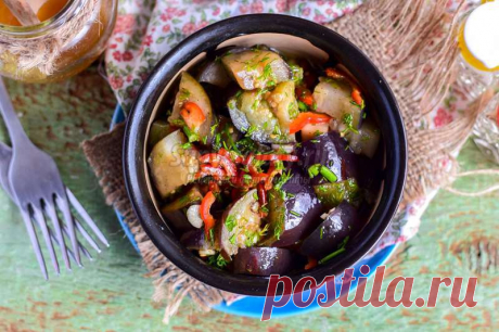 Быстро и вкусно. Баклажаны маринованные на скорую руку. Рецепт с фото пошагово