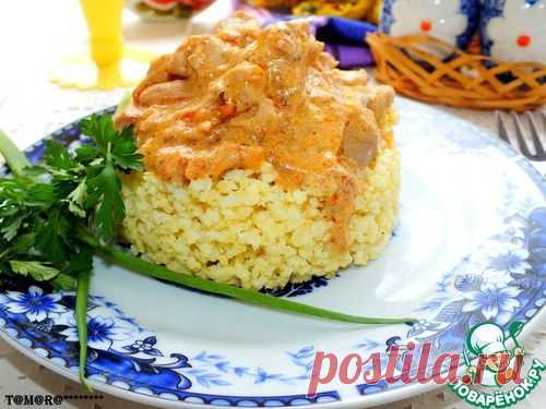 Мясо в соусе с золотым пшеном - кулинарный рецепт