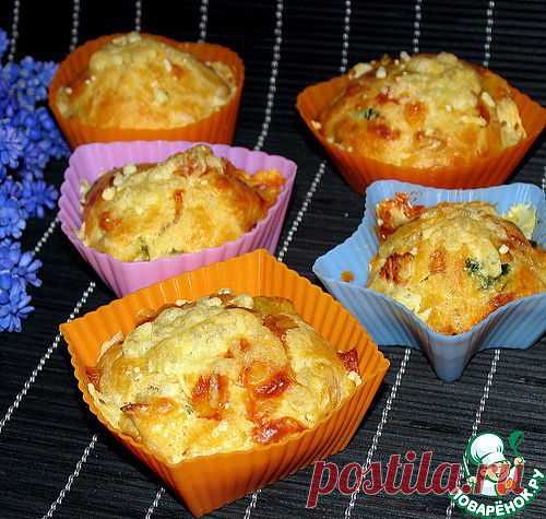 Закусочные маффины с сыром и курицей. Автор: Nika
