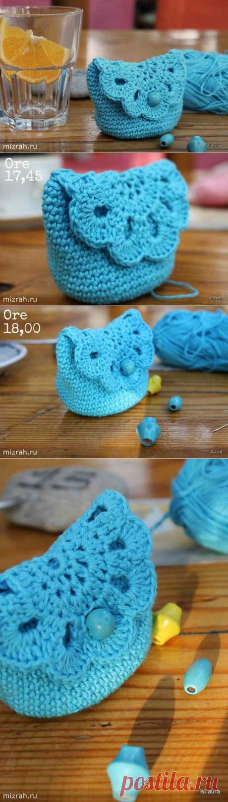 милый кошелек крючком