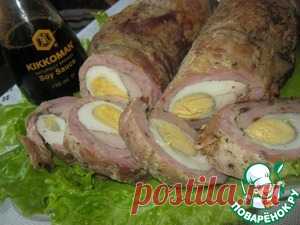 Рулет из пашины с начинкой - кулинарный рецепт