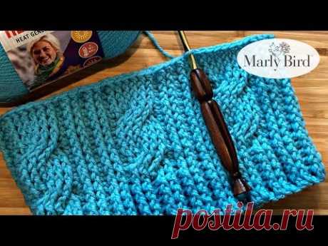 How to Crochet Cable Rib Hat | Free Crochet Hat Pattern | Marly Bird