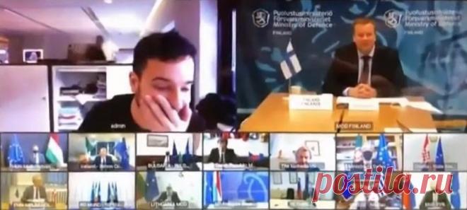 Голландский журналист в шутку подключился к видеоконференции министров обороны ЕС | В мире