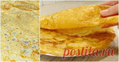 Вкуснейшие блинчики без муки. Понравятся даже тем, кто на диете ...
