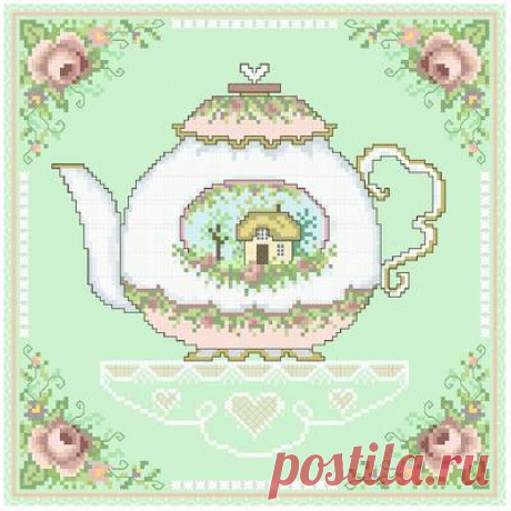Grandmother's Teapot Cross Stitch Pattern by Gail Bussi - Crosstitch.com Grandmother's Teapot samplers counted cross stitch pattern by Gail Bussi to download and print online. Discover thousands of more patterns to print online instantly at Crosstitch.com. Also use our online tools and Caption/Border maker to chart your own text and words.