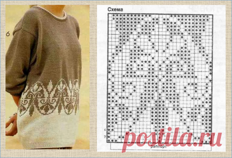 Подборка- 40 схем самых шикарных жаккардовых узоров - модели плюс схемы - в копилку вязальщиц | МНЕ ИНТЕРЕСНО | Яндекс Дзен