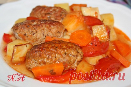 Кифта димлама в горшочках(узбекская кухня).