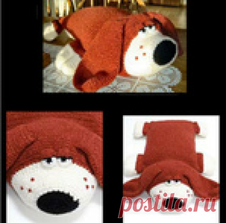 Собачка-подушка. Hound Pillow Toy by Sue Penrod