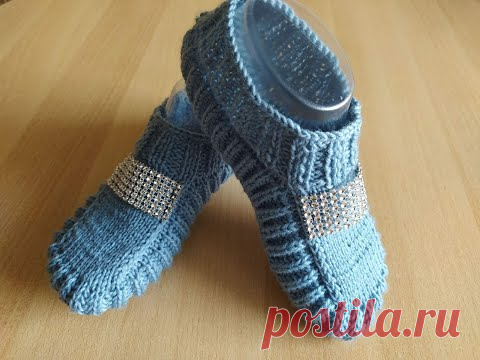 Самые простенькие тапочки для начинающих