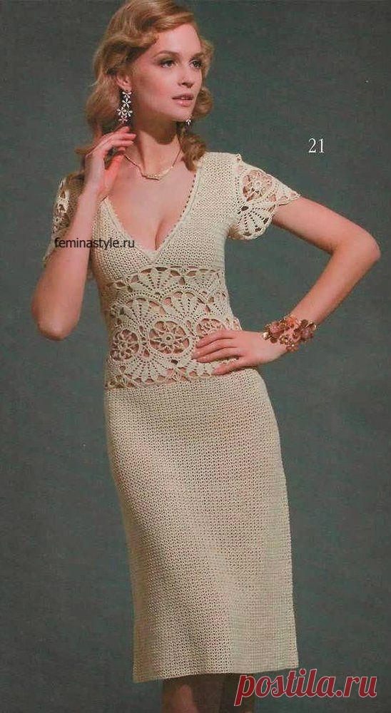 Вязание крючком элегантного летнего платья / Рукоделие / Домоводство / Женские секреты / Женский стиль