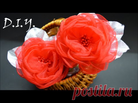 ❀ ♡ ❀ D.I.Y. Organza English Rose | MyInDulzens ❀ ♡ ❀