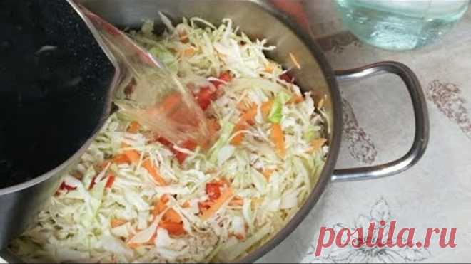 МАРИНОВАННАЯ КАПУСТА ВКУСНЕЕ КВАШЕНОЙ. БЫСТРАЯ МАРИНОВАННАЯ КАПУСТА.