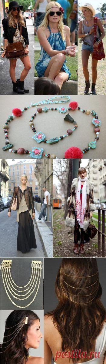Стиль бохо - мода для свободных и энергичных! Учимся делать вещи-бохо своими руками: ожерелье, юбку, украшение для волос