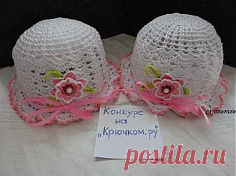 Панамки для двойняшек на конкурс &quot;Летние головные уборы для детей&quot; | Вязание крючком, схемы вязания, бесплатное вязание крючком