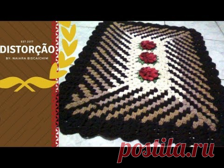 Jogo de banheiro "Distorção" - (Tapete da pia) - Parte 1