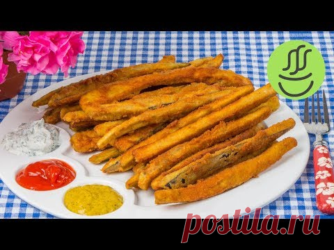 Хрустящие жареные баклажаны - легкий рецепт с соусом
