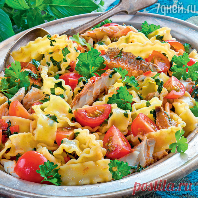 Рецепты от Юлии Высоцкой: макароны с рыбой, весенний салат с молодой свеклой и малиной и тарталетки с вишней