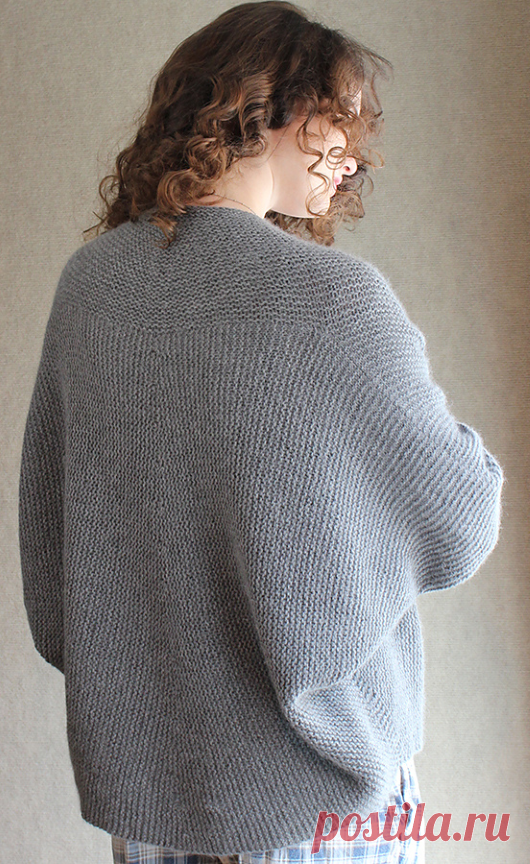 Вязаный шраг кокон | ДОМОСЕДКА