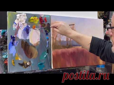 Фрагмент курса «Первые 10 шагов в масляную живопись» . Художник Игорь Сахаров