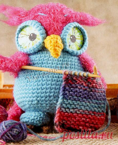 *СОВУШКА-РУКОДЕЛЬНИЦА - ИГРУШКА КРЮЧКОМ