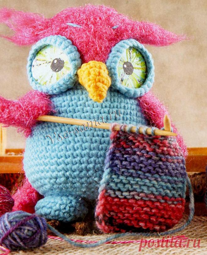 *СОВУШКА-РУКОДЕЛЬНИЦА - ИГРУШКА КРЮЧКОМ
