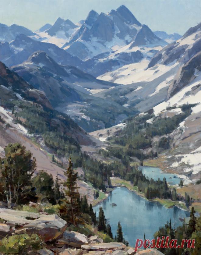 CLYDE ASPEVIG
High Country Lakes
Oil on Canvas
40