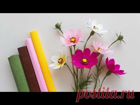 How To Make Cosmos Paper Flower / Paper Flower / Góc nhỏ Handmade