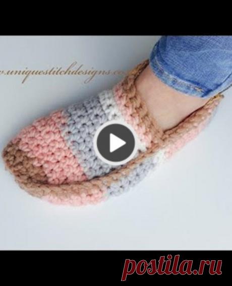 CROCHET SUPER  SLIPPERS
