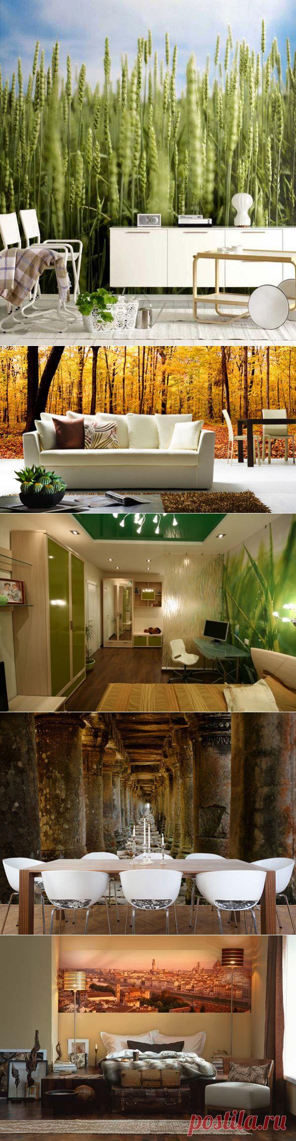 (+1) тема - Фотообои в интерьере | Интерьер и Дизайн