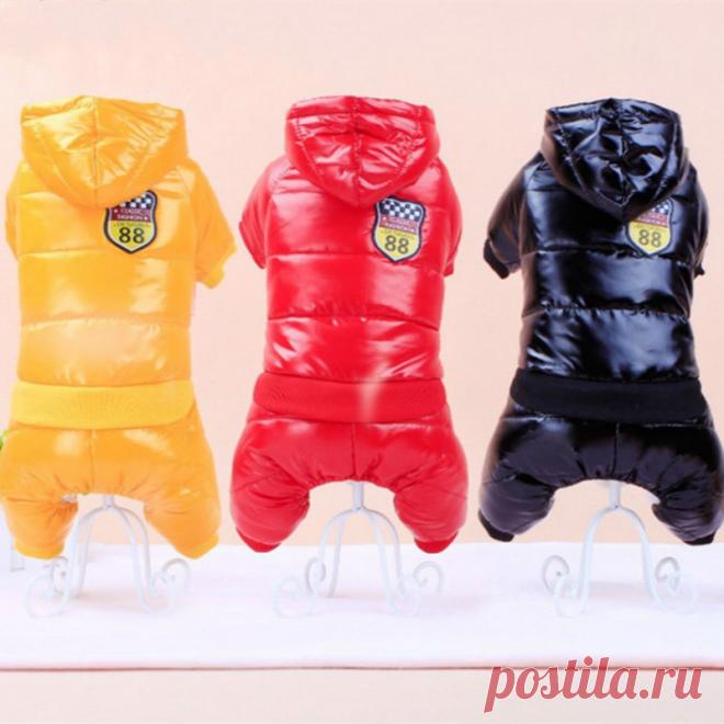 Новинка 2017 года Водонепроницаемый Ткани собака пальто зимнее Большой Размеры собака одежда утолщение собака Подпушки куртка одежда для домашних животных Товары для собак костюм купить на AliExpress