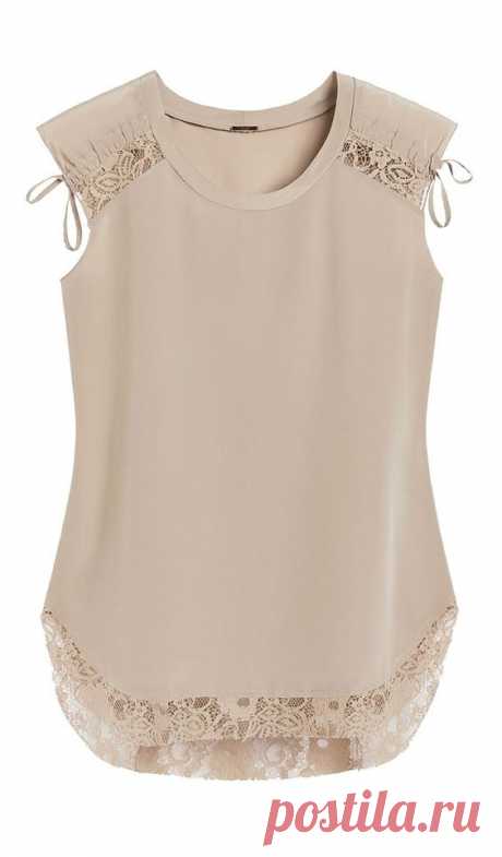(117) Chico's Women's Black Label Ruched Shoulder Lace Top