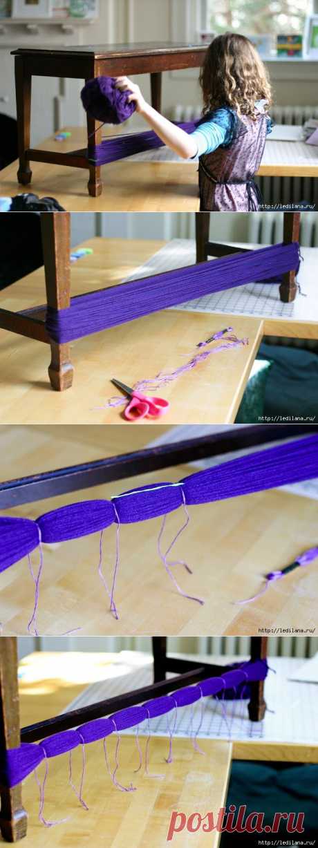 Как быстро сделать много помпонов. Мастер-класс